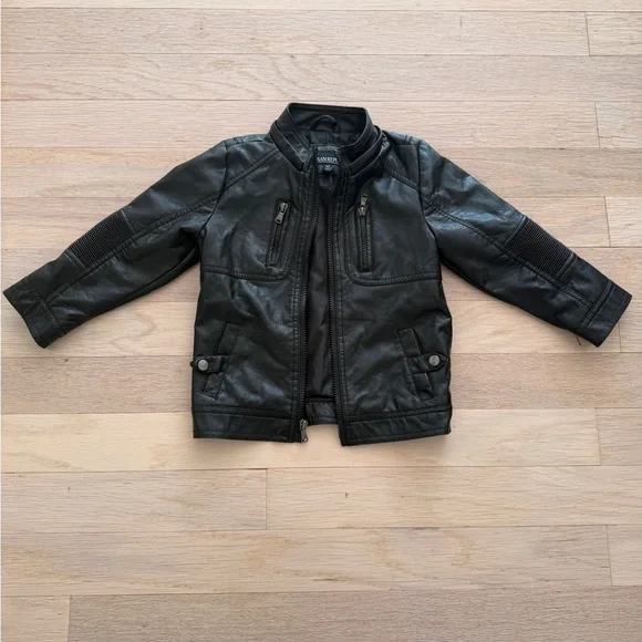 Kids Faux Leather Jacket - Picture 1 of 3